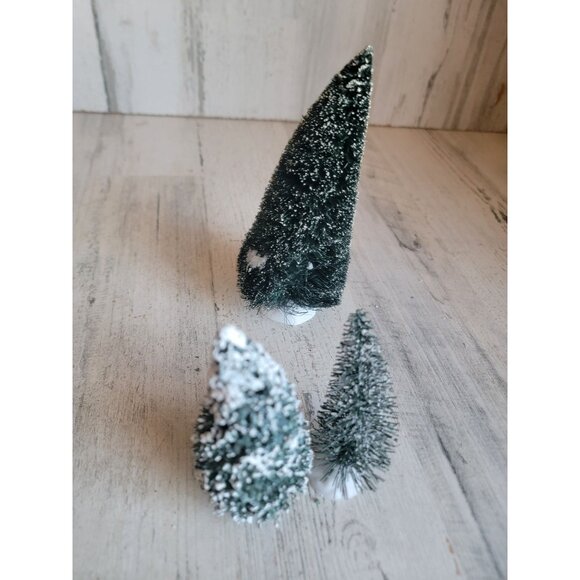 Frosted tree mini branch village accessory xmas - Picture 6 of 6